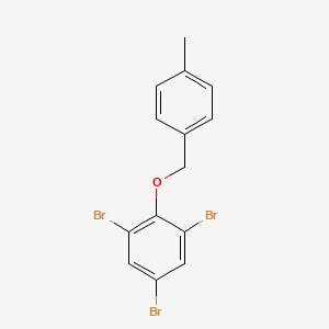 molecular formula C14H11Br3O B14633375 1,3,5-Tribromo-2-[(4-methylphenyl)methoxy]benzene CAS No. 57267-91-1