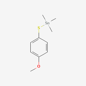 molecular formula C10H16OSSn B14633397 [(4-Methoxyphenyl)sulfanyl](trimethyl)stannane CAS No. 53477-28-4