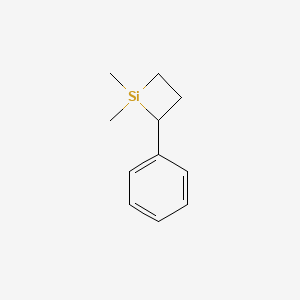 molecular formula C11H16Si B14633426 1,1-Dimethyl-2-phenylsiletane CAS No. 52500-06-8