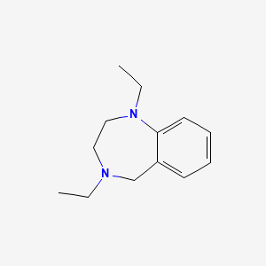 molecular formula C13H20N2 B14633482 1,4-Diethyl-2,3,4,5-tetrahydro-1H-1,4-benzodiazepine CAS No. 57247-60-6