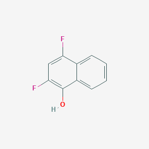 molecular formula C10H6F2O B14633499 2,4-Difluoronaphthalen-1-ol CAS No. 56874-96-5