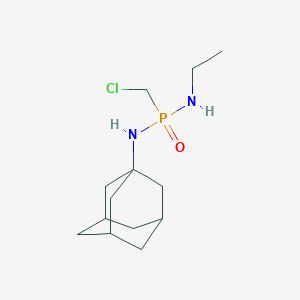 molecular formula C13H24ClN2OP B14633515 N-(Chloromethyl-ethylamino-phosphoryl)adamantan-1-amine CAS No. 56252-42-7