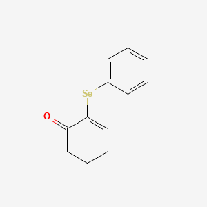 molecular formula C12H12OSe B14633565 2-(Phenylselanyl)cyclohex-2-en-1-one CAS No. 57204-95-2