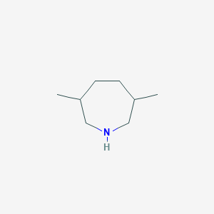 molecular formula C8H17N B14633589 3,6-Dimethylazepane CAS No. 55650-67-4