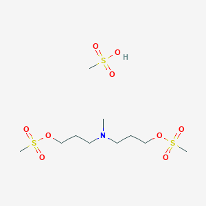 molecular formula C10H25NO9S3 B14633614 (Methylazanediyl)bis(propane-3,1-diyl) dimethanesulfonate methanesulfonate CAS No. 53340-78-6