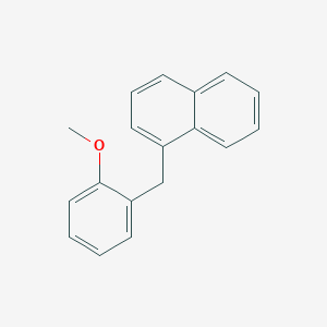 molecular formula C18H16O B14633622 Naphthalene, 1-[(2-methoxyphenyl)methyl]- CAS No. 56268-56-5