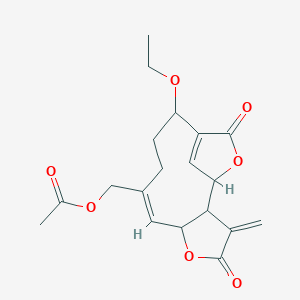 molecular formula C19H22O7 B14633629 Cinerenin acetate CAS No. 56650-63-6