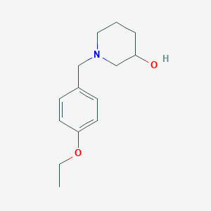 molecular formula C14H21NO2 B1463365 1-[(4-乙氧基苯基)甲基]哌啶-3-醇 CAS No. 414890-60-1
