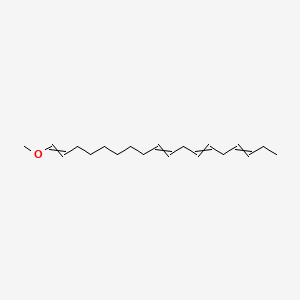 molecular formula C19H32O B14633662 (1E,9E,12E,15E)-1-Methoxy-1,9,12,15-octadecatetraene CAS No. 56847-00-8