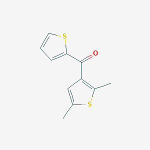 molecular formula C11H10OS2 B14633666 (2,5-Dimethylthiophen-3-yl)(thiophen-2-yl)methanone CAS No. 57248-32-5