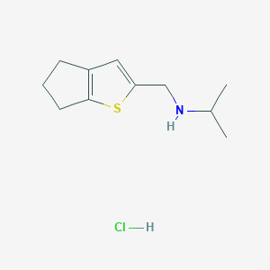 molecular formula C11H18ClNS B1463384 盐酸{4H,5H,6H-环戊并[b]噻吩-2-基甲基}(丙-2-基)胺 CAS No. 1211698-86-0