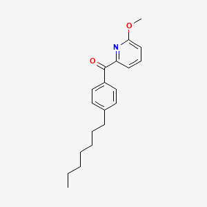 B1463402 2-(4-Heptylbenzoyl)-6-methoxypyridine CAS No. 1187171-40-9