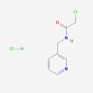 molecular formula C8H10Cl2N2O B1463406 2-chloro-N-(pyridin-3-ylmethyl)acetamide hydrochloride CAS No. 1263276-30-7
