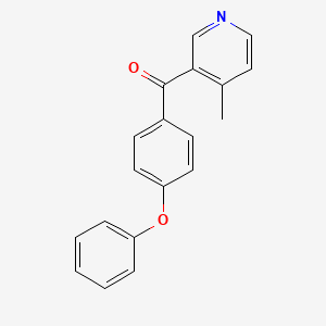 B1463411 4-Methyl-3-(4-phenoxybenzoyl)pyridine CAS No. 1187168-78-0
