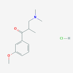 molecular formula C13H20ClNO2 B1463414 3-(Dimethylamino)-1-(3-methoxyphenyl)-2-methylpropan-1-one hydrochloride CAS No. 37951-53-4