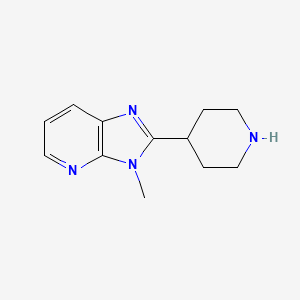 B1463415 3-methyl-2-(piperidin-4-yl)-3H-imidazo[4,5-b]pyridine CAS No. 1242926-78-8