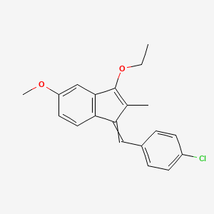 1-[(4-Chlorophenyl)methylidene]-3-ethoxy-5-methoxy-2-methyl-1H-indene