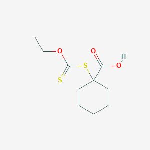 1-[(Ethoxycarbonothioyl)sulfanyl]cyclohexane-1-carboxylic acid