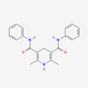 2,6-dimethyl-3-N,5-N-diphenyl-1,4-dihydropyridine-3,5-dicarboxamide