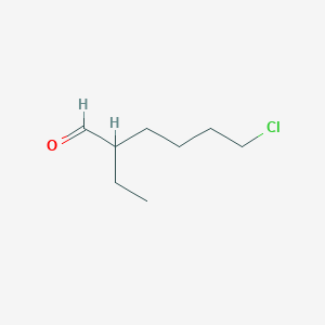 molecular formula C8H15ClO B14634285 6-Chloro-2-ethylhexanal CAS No. 52387-37-8