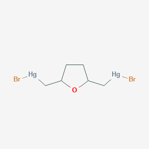 molecular formula C6H10Br2Hg2O B14634288 Bromo-[[5-(bromomercuriomethyl)oxolan-2-yl]methyl]mercury CAS No. 52217-89-7