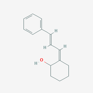 molecular formula C15H18O B14634310 (2Z)-2-[(E)-3-phenylprop-2-enylidene]cyclohexan-1-ol CAS No. 56672-24-3