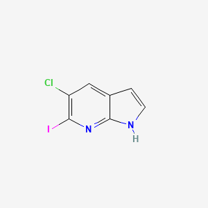 molecular formula C7H4ClIN2 B1463433 5-Chloro-6-iodo-1H-pyrrolo[2,3-b]pyridine CAS No. 1246088-68-5