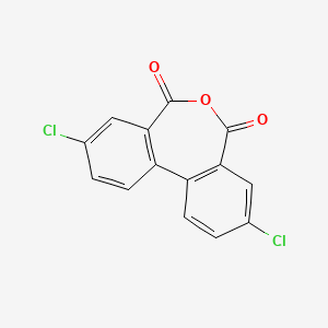 molecular formula C14H6Cl2O3 B14634347 3,9-Dichlorodibenzo[c,e]oxepine-5,7-dione CAS No. 52767-29-0