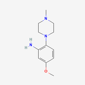 molecular formula C12H19N3O B1463437 5-Methoxy-2-(4-methyl-1-piperazinyl)aniline CAS No. 1239788-16-9