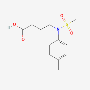 molecular formula C12H17NO4S B1463438 4-[(4-Methylphenyl)(methylsulfonyl)amino]butanoic acid CAS No. 1266484-02-9