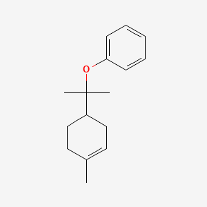 molecular formula C16H22O B14634438 {[2-(4-Methylcyclohex-3-en-1-yl)propan-2-yl]oxy}benzene CAS No. 57075-06-6