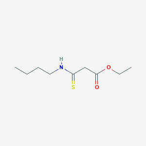 molecular formula C9H17NO2S B14634442 Propanoic acid, 3-(butylamino)-3-thioxo-, ethyl ester CAS No. 57005-83-1