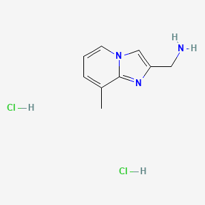 molecular formula C9H13Cl2N3 B1463449 {8-Methylimidazo[1,2-a]pyridin-2-yl}methanamine dihydrochloride CAS No. 1187931-82-3