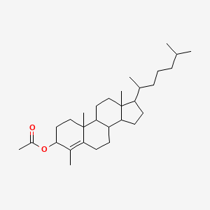 molecular formula C30H50O2 B14634497 4-Methylcholest-4-en-3-yl acetate CAS No. 53084-82-5