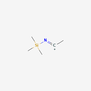 molecular formula C5H12NSi+ B14634515 N-trimethylsilylethanimine CAS No. 57088-50-3