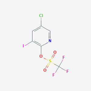 molecular formula C6H2ClF3INO3S B1463453 5-氯-3-碘吡啶-2-基三氟甲磺酸酯 CAS No. 1261365-87-0
