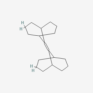 B14634562 Bicyclo[3.3.1]nonane, 9-bicyclo[3.3.1]non-9-ylidene- CAS No. 55993-21-0