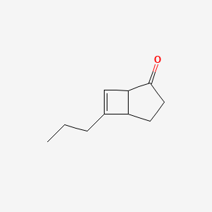 molecular formula C10H14O B14634576 6-Propylbicyclo[3.2.0]hept-6-en-2-one CAS No. 54396-48-4