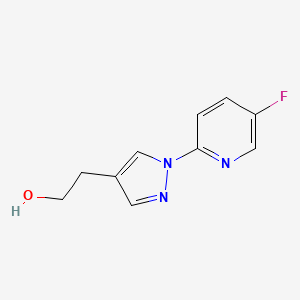 molecular formula C10H10FN3O B1463461 2-[1-(5-Fluoropyridin-2-yl)-1H-pyrazol-4-yl]ethanol CAS No. 1269382-44-6