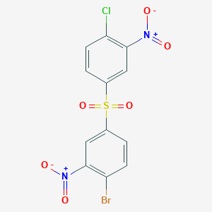 1-Bromo-4-(4-chloro-3-nitrobenzene-1-sulfonyl)-2-nitrobenzene