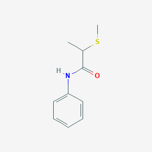 molecular formula C10H13NOS B14634625 2-(Methylsulfanyl)-N-phenylpropanamide CAS No. 54394-77-3