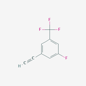 molecular formula C9H4F4 B1463466 1-Ethynyl-3-fluoro-5-(trifluoromethyl)benzene CAS No. 1233501-77-3