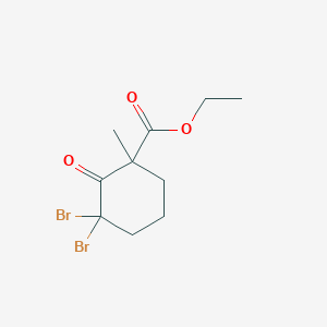 Ethyl 3,3-dibromo-1-methyl-2-oxocyclohexane-1-carboxylate