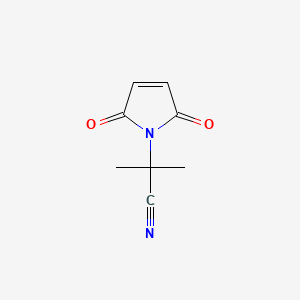 molecular formula C8H8N2O2 B1463471 2-(2,5-dioxo-2,5-dihydro-1H-pyrrol-1-yl)-2-methylpropanenitrile CAS No. 1240384-54-6