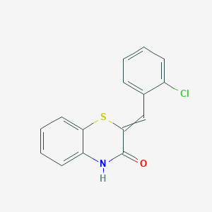 2-[(2-chlorophenyl)methylidene]-4H-1,4-benzothiazin-3-one