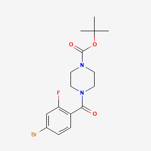 molecular formula C16H20BrFN2O3 B1463502 Tert-butyl 4-(4-bromo-2-fluorobenzoyl)piperazine-1-carboxylate CAS No. 1223433-71-3