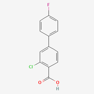 molecular formula C13H8ClFO2 B1463513 2-Chloro-4-(4-fluorophenyl)benzoic acid CAS No. 728951-41-5