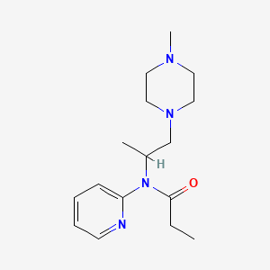 Propanamide, N-(1-methyl-2-(4-methyl-1-piperazinyl)ethyl)-N-2-pyridinyl-