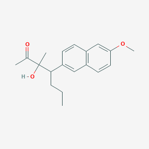 3-Hydroxy-4-(6-methoxynaphthalen-2-yl)-3-methylheptan-2-one