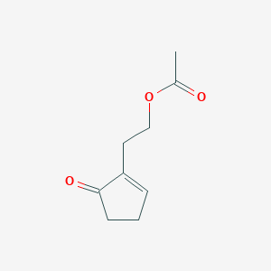 2-(5-Oxocyclopent-1-en-1-yl)ethyl acetate